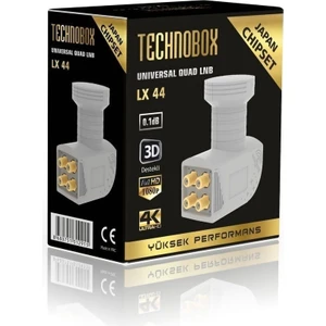 Lx-44 4'lü Lnb Quat Japan Chıpset 3D ve 4K Yayınları