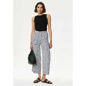 Marks & Spencer Desenli Crop Wide Leg Pantolon