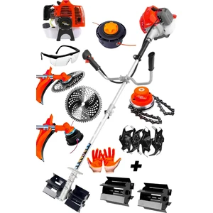 Lieber German Orx 14HP Benzinli Yan Tipi Akrobat & Dip Çapalama + Canavar Ot Çalı Çim Biçme Tırpan Makinesi