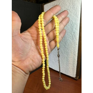 Anemore Collection 99'lu Beyrut Damla Kehribar Tesbih 6mm Küre Kesim T-275