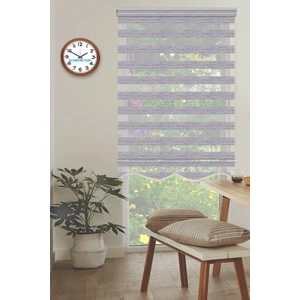 Soft Bamboo Gri Beyaz Kırçıllı Zebra Perde ( Etek Dilimli )