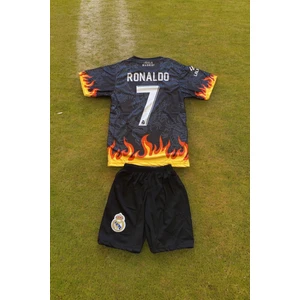 North Stand Özel Tasarım Real Madrid Alevli Ronaldo Çocuk Forma
