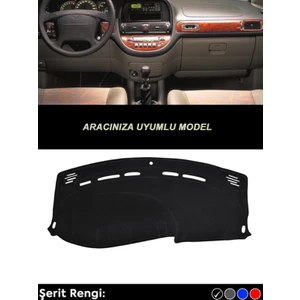 Seat Leon (2005-2012) 3D Özel Yeni Torpido Koruma Kılıfı - Ön Göğüs Kaplama - Siyah Şerit
