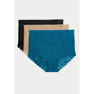 Marks & Spencer 3'lü Flexifit™ Dantel Full Brief Külot Seti