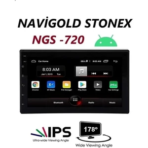NGS-720 7 Inç 9.1 Üniversal Android Usb-Bt-Navigasyon Double Teyp 2gb Ram 32GB Hafiza