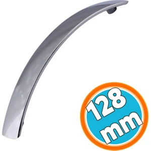 Mobilya Mutfak Dolabı Çekmece Dolap Kapak Kulpu Kulbu Krom 128 mm Metal Kulp