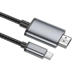 4K 30Hz Type-C To HDMI Dönüştürücü Görüntü Aktarım Kablosu 2metre Type-C To HDMI Görüntü Kablo