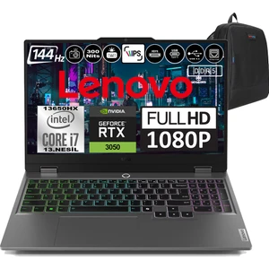 Loq 15IRX9 Intel Core I7 13650HX Ddr5 96GB 2tb SSD Rtx 3050 6gb 300NITS 15.6" 144Hz Fhd Freedos Taşınabilir Bilgisayar 83DV00G5TRF15 + Zetta Çanta