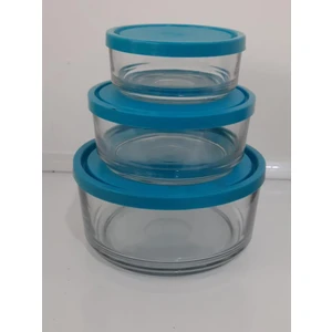 3 Parça Cam Saklama Kabı 120/150/180 M Ölçülerinde