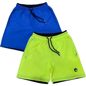 Relax Time Deniz Şortu - 2li Deniz Şortu Fermuarlı Cep Fileli