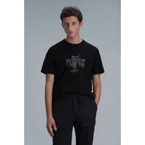 Adrıan Modern Grafik T- Shirt Siyah