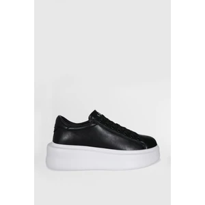 Gage Erkek Deri Sneaker Ayakkabı Siyah