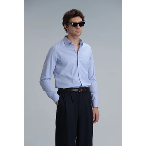 Menar Erkek Basic Gömlek Comfort Fit Mavi