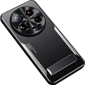 4U Sky Xiaomi 14 Ultra Kılıf Kickstand Alüminyum Alaşım + Tpu Hibrit Telefon Kapak Koruyucu-Gümüş (Yurt Dışından)
