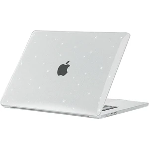 MacBook Air 15 M3 / M4 A3114 / A3241 15.3" Uyumlu Kılıf Simli Parlak Koruyucu Kapak Yaldızlı Hava Kanallı