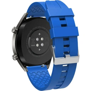 Huawei Watch Gt2 46MM ile Uyumlu Kordon Oyuk Desenli Tokalı Silikon Kayış