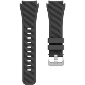 Huawei Watch Gt2 46MM ile Uyumlu Kordon Tırtık Desenli Tokalı Silikon Kayış