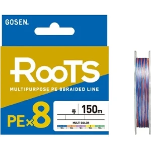 Gosen X8 Roots Pe 8 Örgü Spin Ip Misina 150MT Multi Color