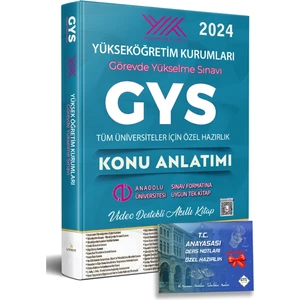 Liyakat Yayınları 2024 Yüksek Öğretim Kurumları Görevde Yükselme Sınavı Özel Hazırlık Konu Anlatımı - T.C. Anayasası Ders Notları Özel Hazırlık 2'li Set