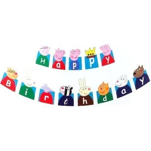 Parti Dükkanım Peppa Pig Happy Birthday Yazısı