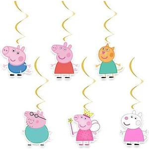 Parti Dükkanım Peppa Pig Asma Süs - 6 Adet