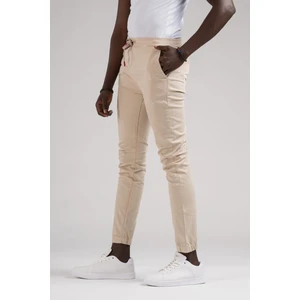 Fbı Jeans Dar ve Lastikli Paça Beli Iplikli Kanvas Kumaş Slimfit Jogger Pantolon