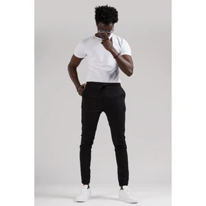 Fbı Jeans Dar ve Lastikli Paça Beli Iplikli Kanvas Kumaş Slimfit Jogger Pantolon