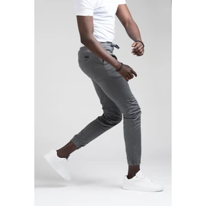 Fbı Jeans Dar ve Lastikli Paça Beli Iplikli Kanvas Kumaş Slimfit Jogger Pantolon