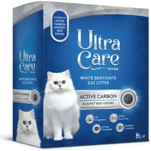 Ultra Care Aktif Karbonlu Topaklanan Kedi Kumu 8 Lt