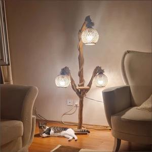M3 Decorium LED Ampullü Uzun Ayaklı Ev Ofis 3 Lü Oturma Yatak Odası Salon Kitap Okuma Lambaderi Abajuru Aplik