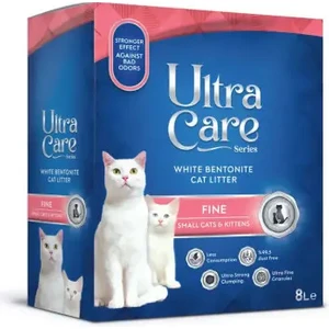 Ultra Care Fine Ince Taneli Topaklanan Kedi Kumu 8 Lt