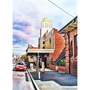 The Sun Theatre - Yarraville, Victoria, Avustralya Tablo Ahşap Poster Dekoratif