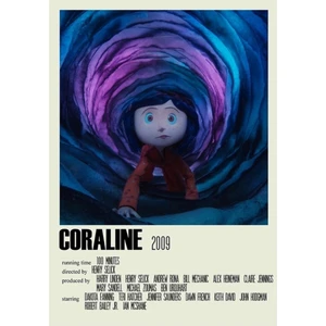 Coraline Alternatif (1) Tablo Ahşap Poster Dekoratif
