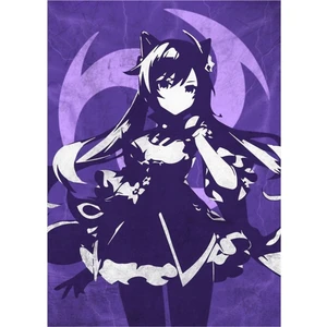 Genshin Impact Tablo Ahşap Poster Dekoratifndan Keqing