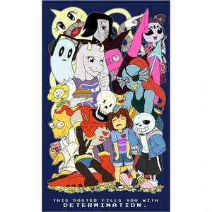 Undertale Tablo Ahşap Poster Dekoratif