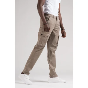 Fbı Jeans Mevsimlik Kanvas Kumaş Regular Fit Boru Paça Kargo Pantolon