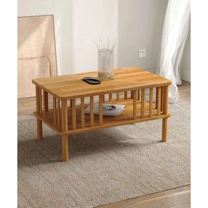 Doğal Masif Ahşap Kafes Orta Sehpa