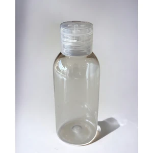 Koçak Ambalaj 100 ml Şeffaf Boş Şişe Fliptop Kapaklı (10 Adet )