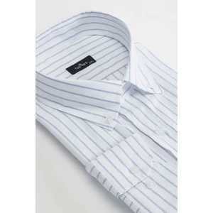 Battal Boy Büyük Beden Çizgili Erkek Gömlek