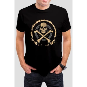 Kuru Kafa Baskılı Siyah Unisex Tişört C597