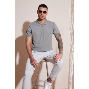 Pamuklu Regular Fit Fermuarlı Polo Yaka T Shirt Erkek Polo Yaka T Shirt 5902915