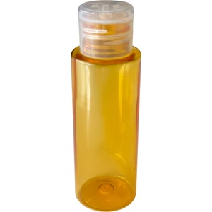 Koçak Ambalaj 75 ml Turuncu Renk Fliptop Kapaklı Şişe(10 Adet)