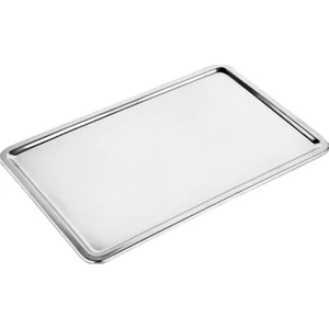 Paslanmaz Çelik Servis Sunum Tepsisi 30X20CM Pastane Tepsi Yaşam Boyu Garantili Ultra Lüks Rostfrei