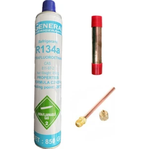 R134A 850GR Soğutucu Gaz Ile Sibop ve 20GR Drayer Takım