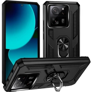 Xiaomi 13T Kılıf Yüzüklü Standlı Kamera Korumalı Extra Darbe Emici Zırhlı Tank Kapak