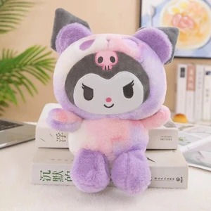 Kawaii Sanrio Kuromi Karikatür Peluş Oyuncak 25 cm