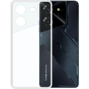 Tecno Pova 5 Kılıf Şeffaf Kamera Korumalı Esnek Yumuşak Silikon