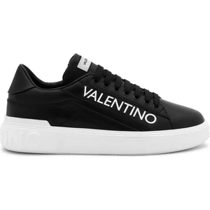 Siyah - Beyaz Erkek Deri Sneaker Rey