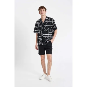 Relax Fit Pamuklu Bermuda Şort D1051AX24SM