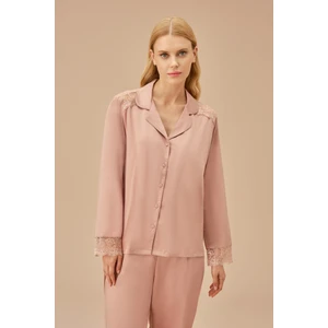Pansy Lace Maskülen Pijama Takımı